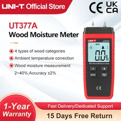 UNI-T UTino 7A Numérique Bois Humidimètre Hygromètre Humidité Testeur pour Papier Contreplaqué Bois Matériaux LCD Rétro-Éclairage