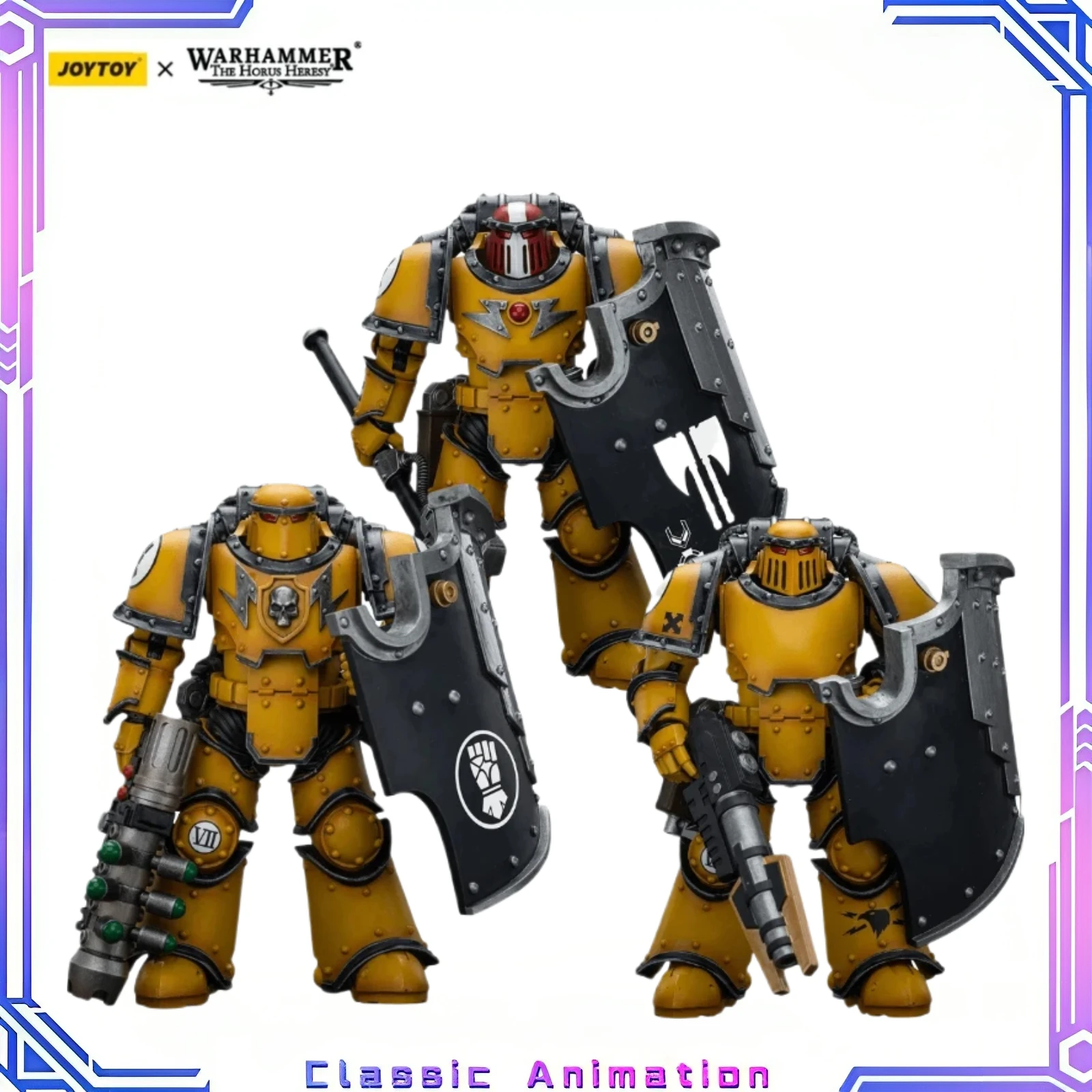 

Genuine Original JOYTOY Warhammer 40K 1/18 (3 Pcs) Movable Figure Imperial Fist Legion MkIII Breaker Squad in Stock Model Gift