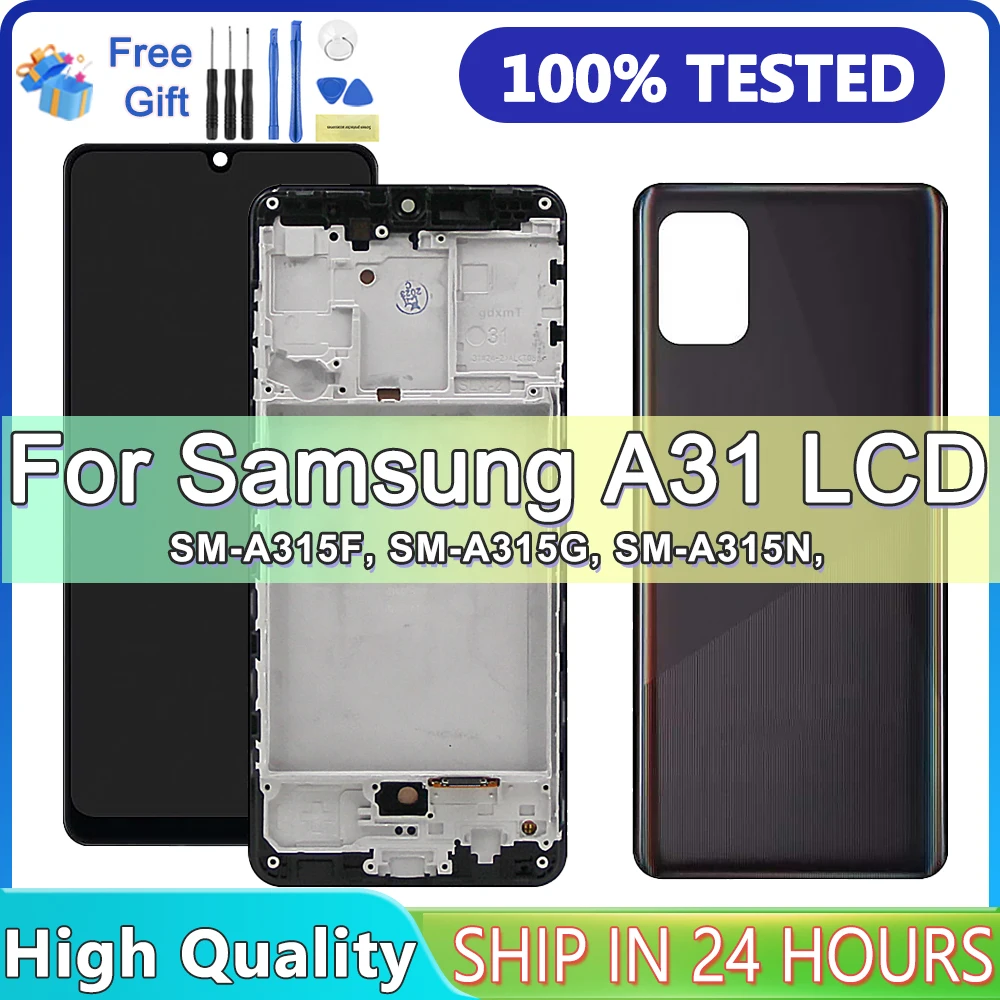 Tested For Samsung A31 LCD Display Touch Screen Digitizer Assembly Replacement For Samsung A31 A315 A315F LCD