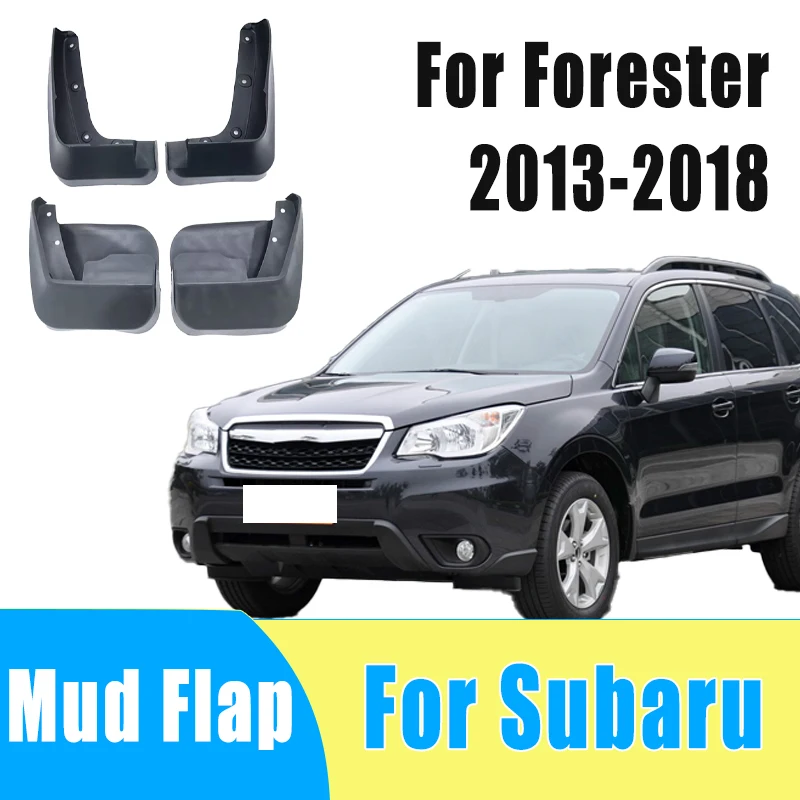 

4pcs Automobiles Tire Mudguard Waterproof Prevent Mud Splashing Car Mud Flap Fender Trim Accessory For Subaru Forester 2013-2018