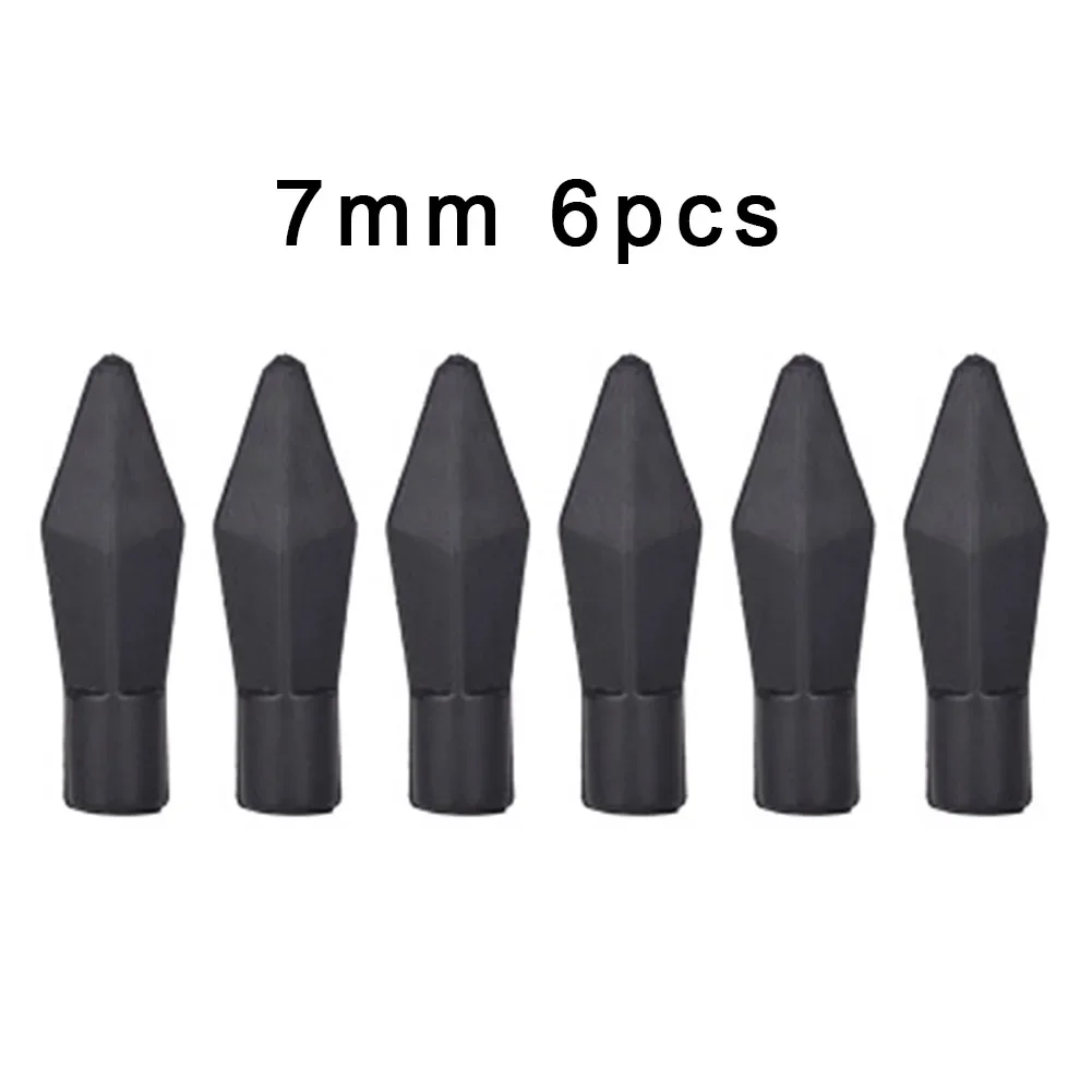 12/24/50pcs Soft Rubber Archery Arrowheads Safety Soft Broadheads Shooting Game Practice Tips For ID 6mm 8mm Arrow Points