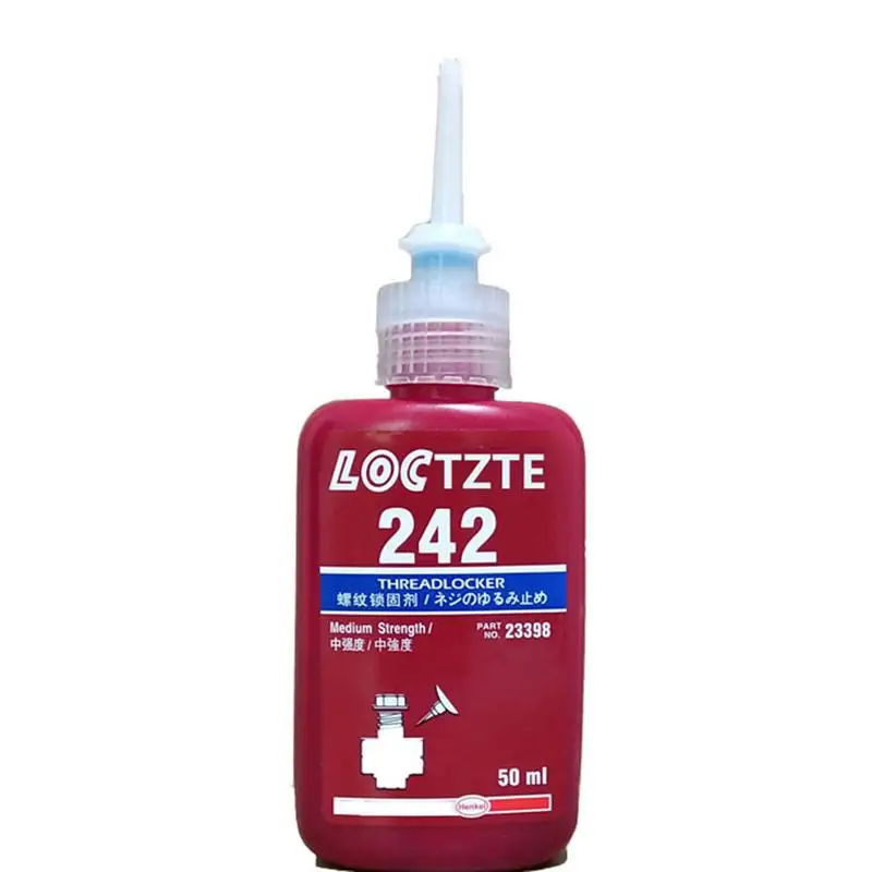 1 PCS Threadlocker 10ml Loctite242 Screw Adhesive Anaerobic Glue Anti-loose Seal Thread Lock Locking Seal Glue Car Accessories