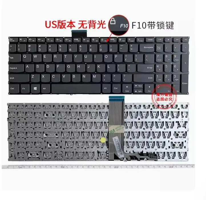 

NEW US keyboard for Lenovo V15 G2-ALC V15 G2-ITL V15 G2 IJL 15s 15sALC 15sITL 15sIML 2021 No backlight (F10 Key is lock key)