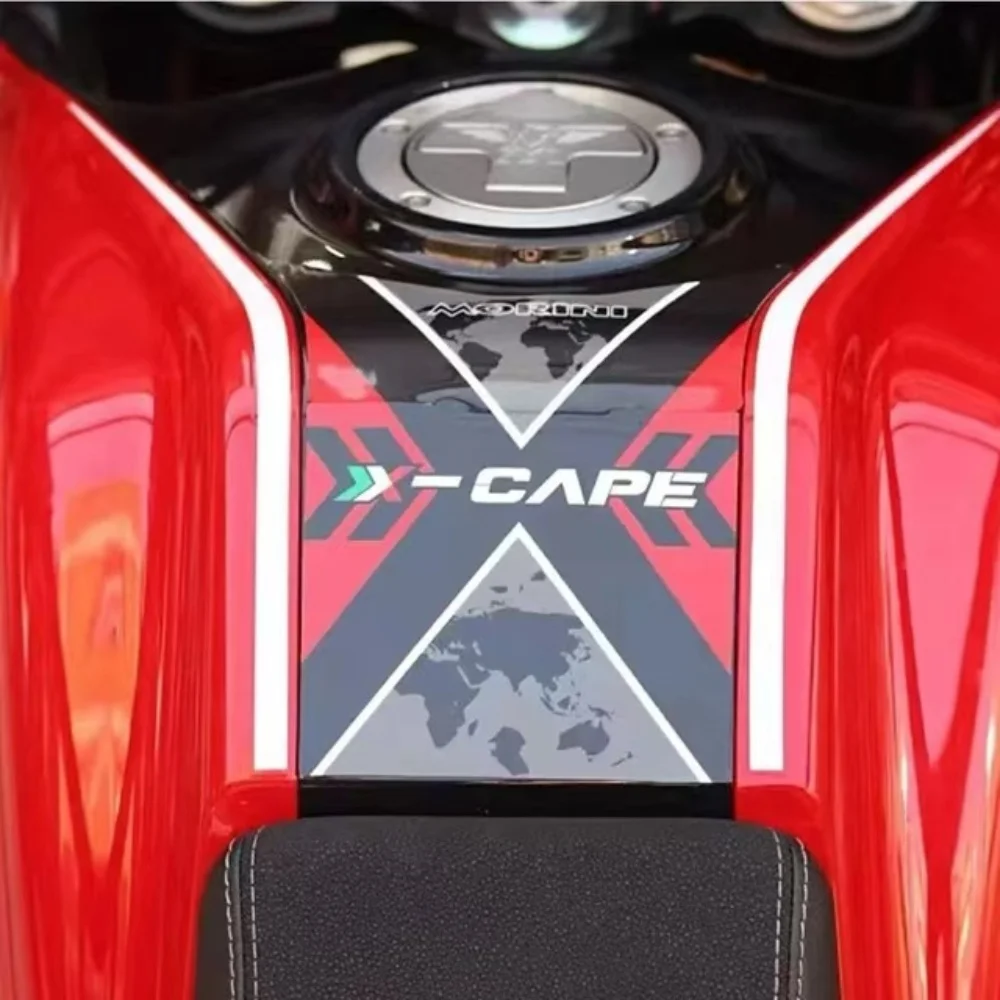 สำหรับ Morini x Cape 650รูปลอกตกแต่งรถจักรยานยนต์ถังน้ำมันป้องกันร่างกาย