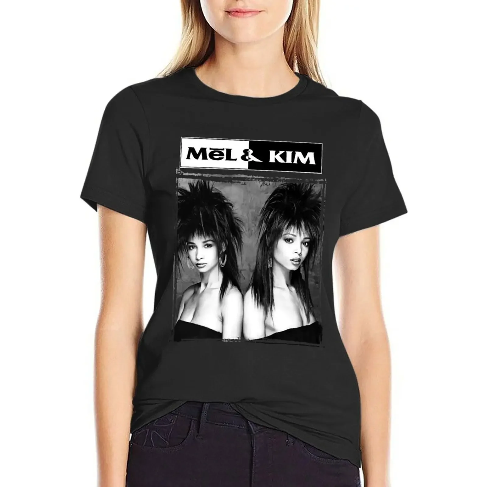 Mel & Kim Classic . T-Shirt graphics female Short sleeve tee tshirts woman