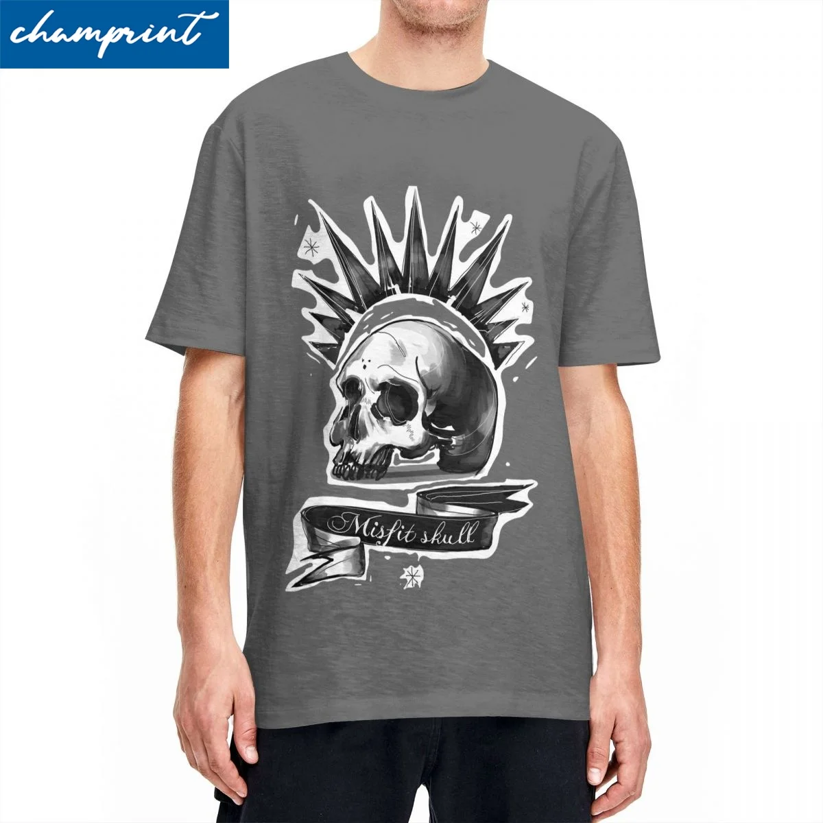 Men Women Chloe Price Misfits Skull T Shirt Heavy Metal 100% Cotton Clothes Amazing Short Sleeve O Neck T Shirt Printing T-Shirt