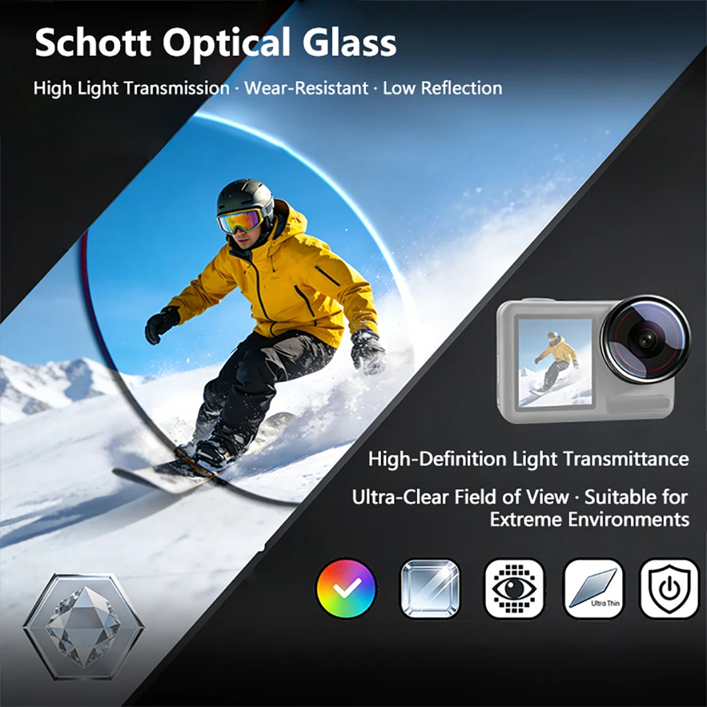 Für DJI Osmo Action5 Pro Kamera-Gehäuse mit ND8 CPL Objektivfilter-Adapter für Osmo Action 4 für Leichtstativ-Teil – Detail 33