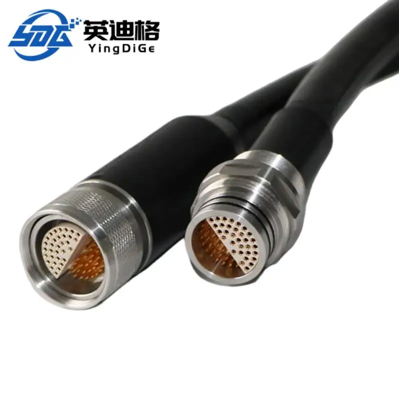 IP68 Waterproof Male/Female Metal Bulkhead Feedthrough Connector 4 Pin Subsea ROV Petroleum Research Camera Underwater Lighting