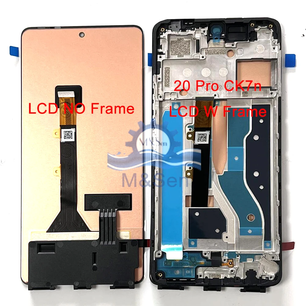 

Original 6.67'' For Infinix Tecno Camon 20 CK6n LCD Screen Touch Frame Panel For Tecno Camon 20 Pro Premier 4G 5G CK7n CK8n CK9n