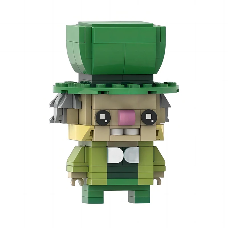 

MOC Мультфильм Белый Кролик, Mr. Шляпа, модель Caterpillar Brickheadz, детские игрушки, подарок на день рождения, аниме, фильмы, фигурки, строительные блоки