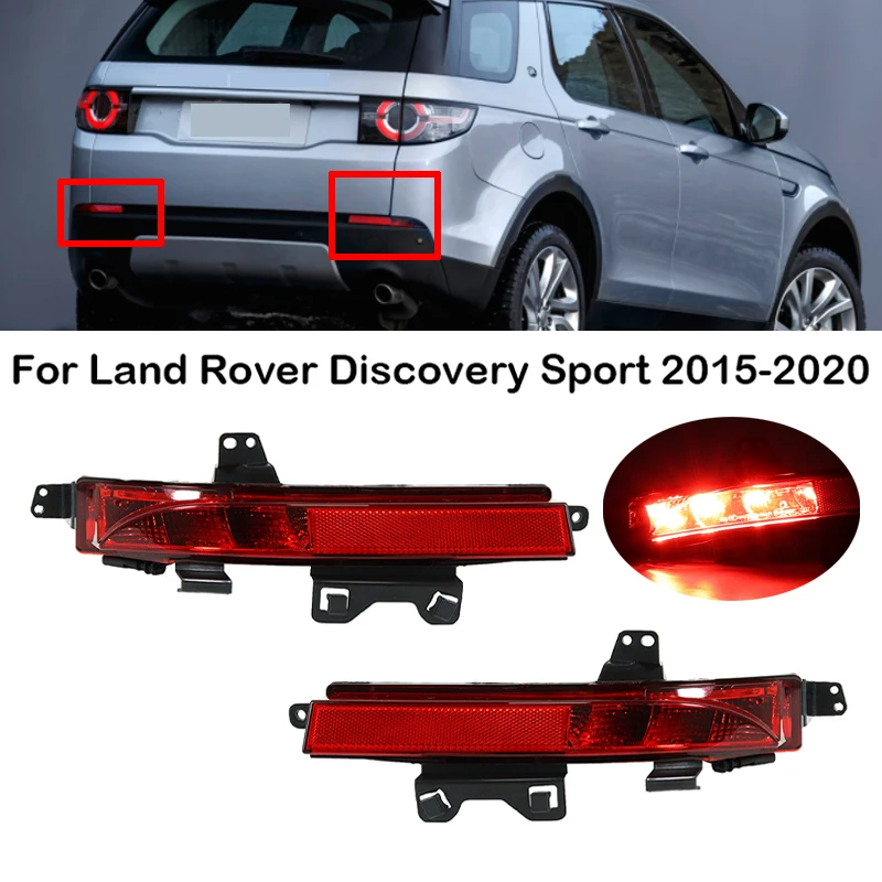 Car Rear Bumper Reflector Light Rear Brake Light Lamp Tail Light For Land Rover Discovery Sport 2015 2016-2020 LR060911 LR060910