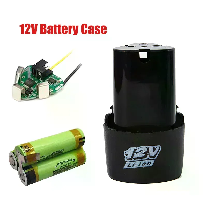 Plastic Case New 12V 18650 Lithium Battery Case Screw-Free Lithium Drill Rechargeable Battery Case