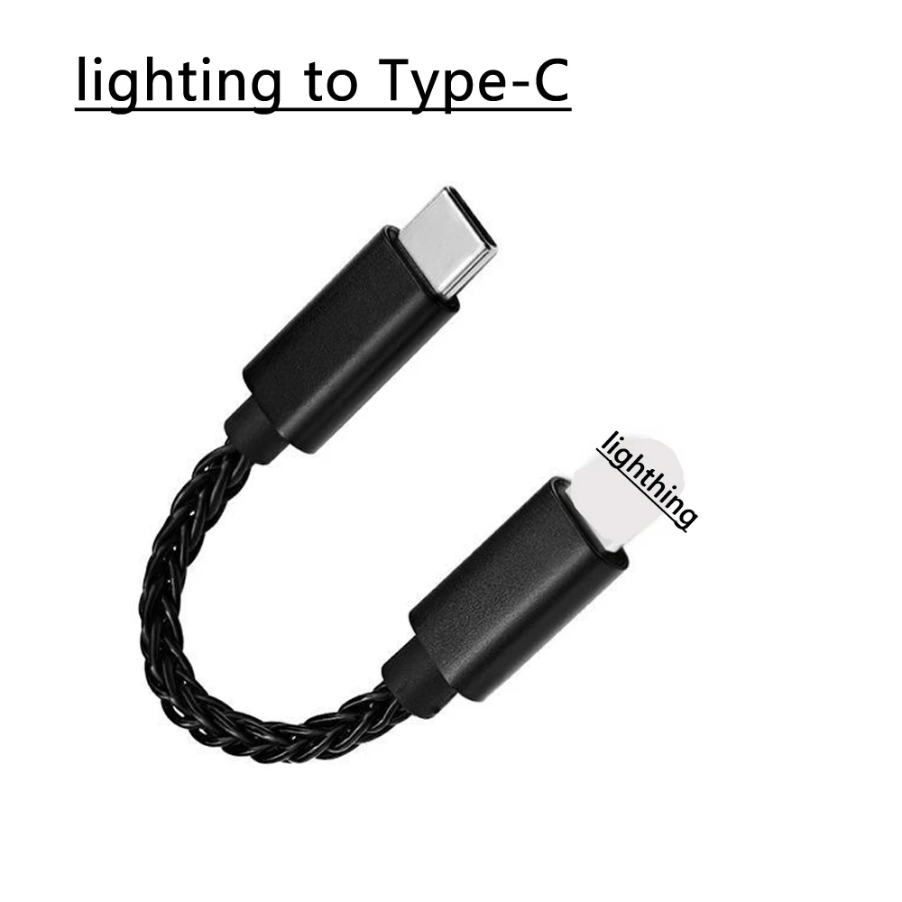 OTG ear amplifier small tail connection cable  Typec lighting OTG data for adapter