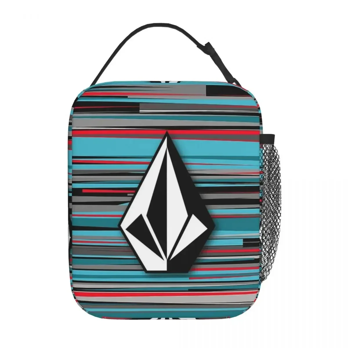 

V-V o-olcom Logo Surfboard Skate Resuable Lunch Box Women Leakproof Cooler Thermal Food Insulated Lunch Bag Kids School Children