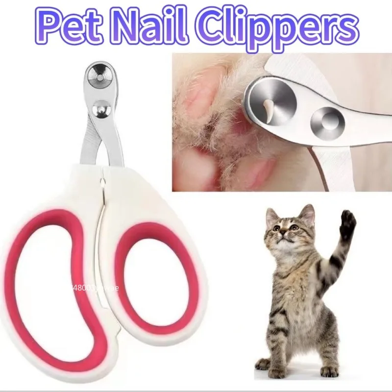 Professional Stainless Steel Cat Nail Scissors Pet Nail Clipper Dog Grooming Cat Nail Trimme Supplies Dog Gadgets Pet Accessorie