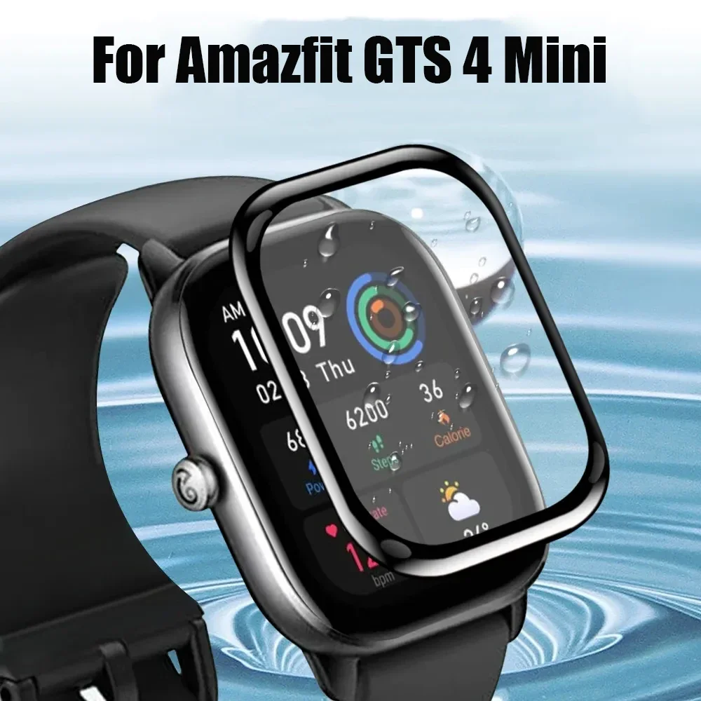 1-5PCS Screen Protector For Amazfit GTS 4 Mini GTS4 Film Full Cover For Amazfit GTS4 4Mini 3D Curved Edge Soft Protective Films