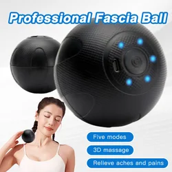 Electric Massage Ball 3D Fascia Ball Muscle Relaxation Body Massager Fitness Yoga Exercise Vibrating Ball Yoga Muscle Relaxation