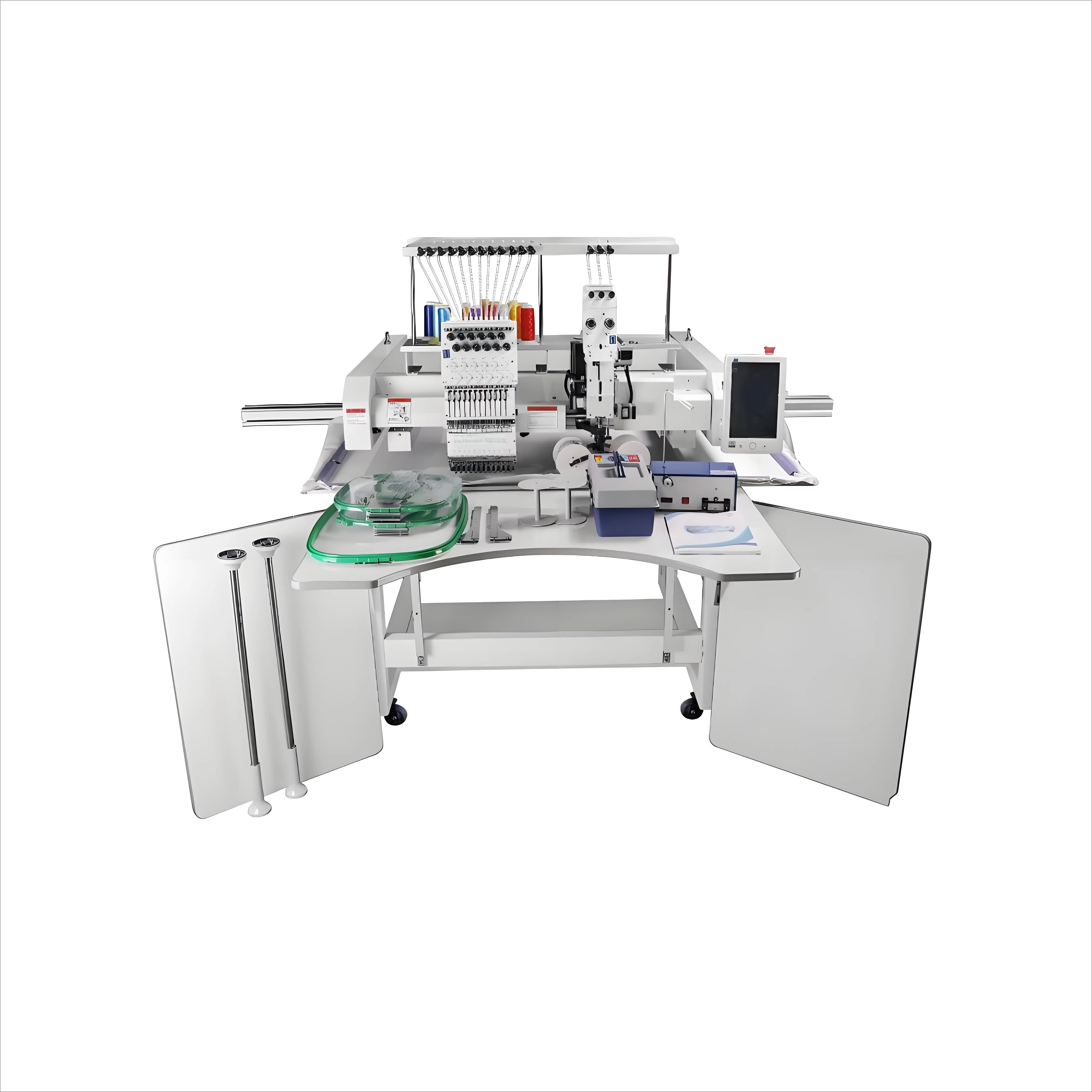 

Single Head Computer Embroidery Machine MJS1201 (550*1200) 1+1 Cording Large Plate Rope Embroidery Yarn Material
