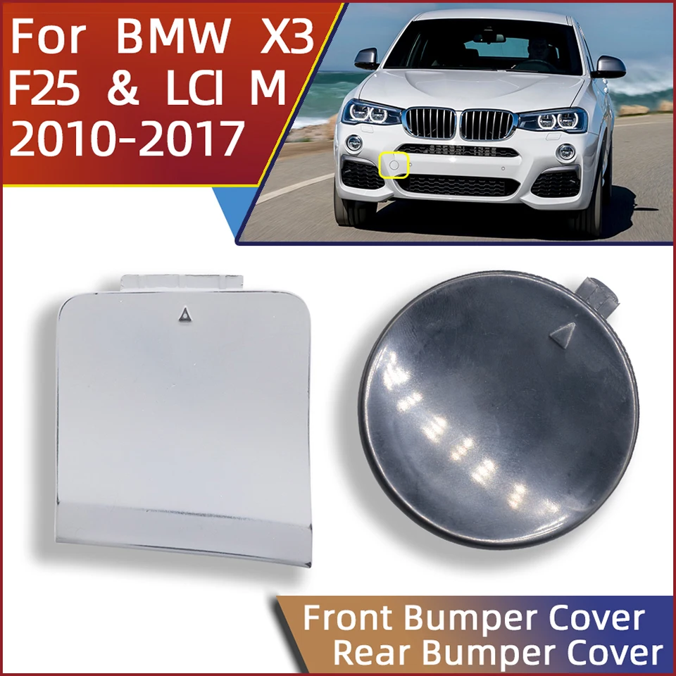 

Car Accessories For BMW X3 F25/LCI M 2010 2011 2012 2013 2014 2015 2016 2017 Front Rear Bumper Tow Hook Cover Cap Hauling Shell