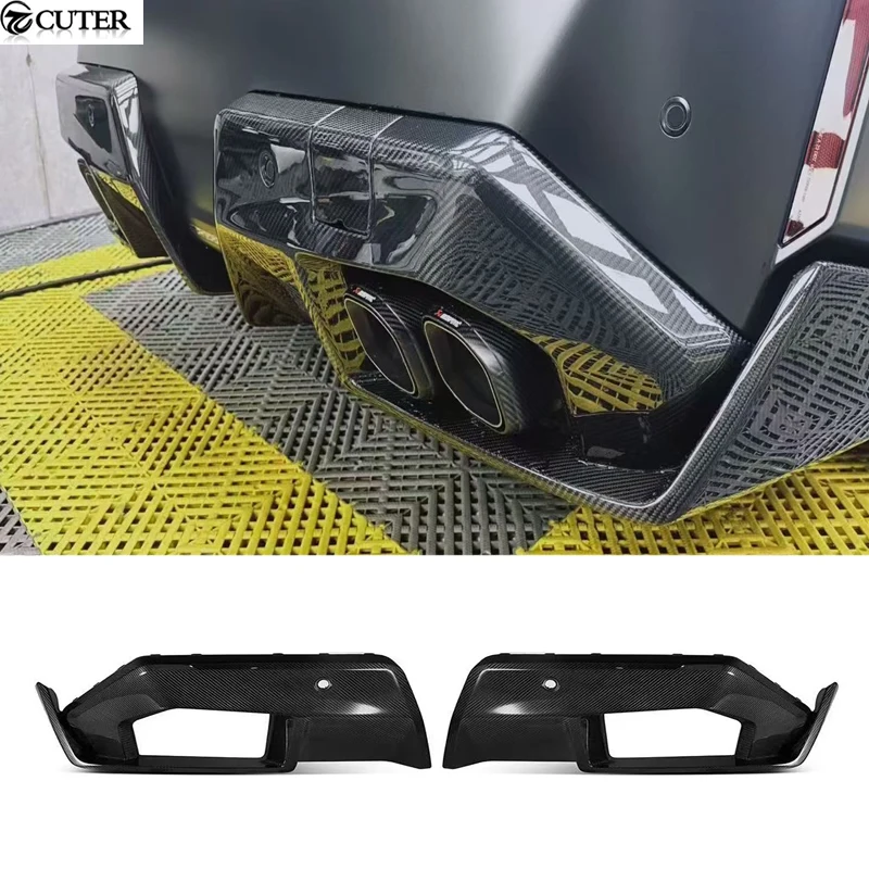 

Задний диффузор-сплиттер из сухого карбона G90 M5 для BMW G90, комплект обвеса 2025 года