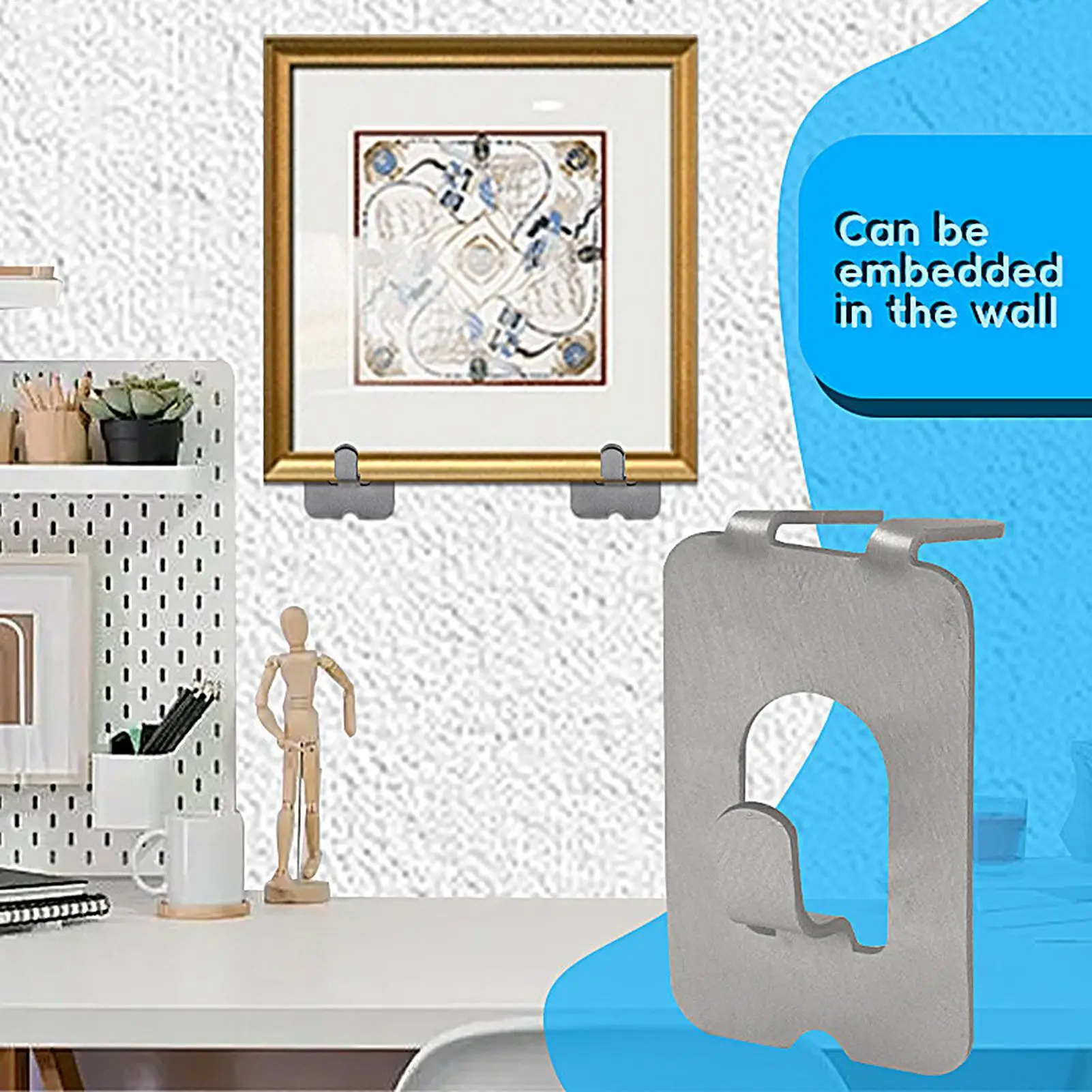 

Wall Picture Hanger Claw Drywall Picture Hanger Alloy Compact Hangable Heavy Duty Holder For Home Apartment Hall Kitchen