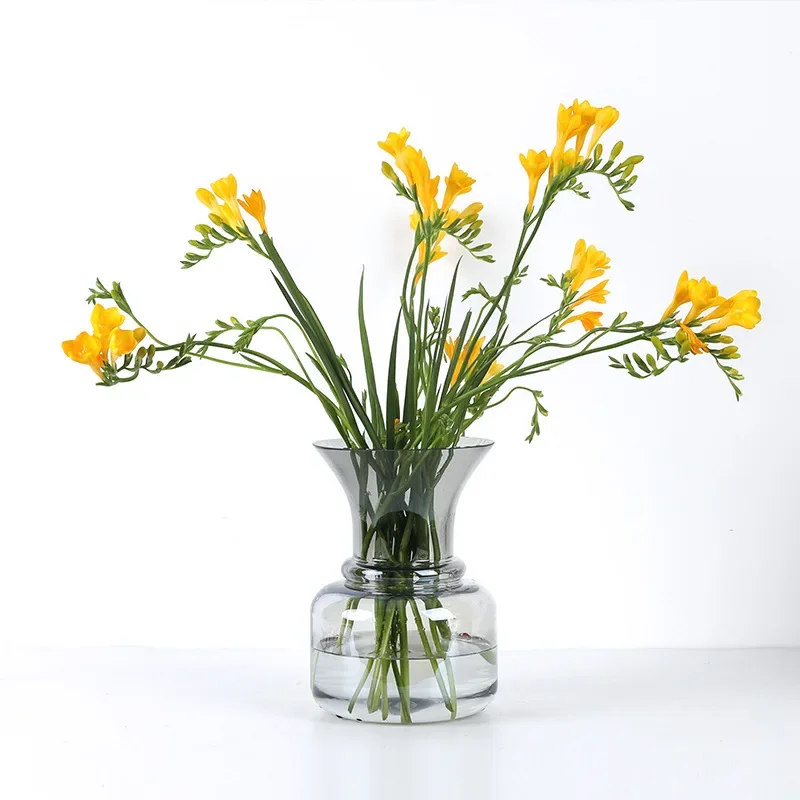 

Glass Vase Transparent Hydroponic Dry Flower Bottle Northern Europe Vases Table Living Room Flower Pot Decorate Ваза Для Цветов