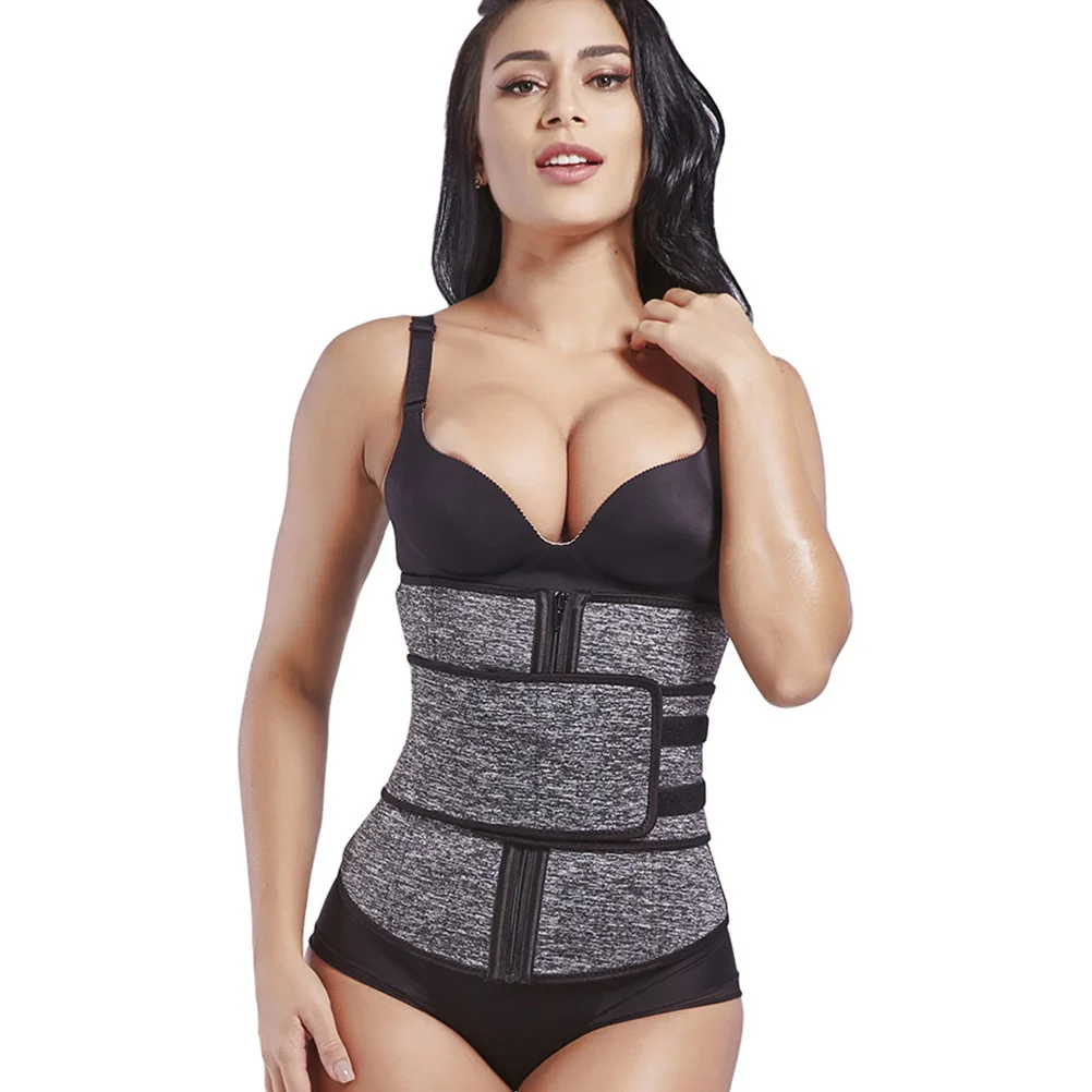 

1pc Waist Trainer Corset Zipper Design Easy Wear Support Bust Minimize Back Fat Full Coverage Tummy Control Flattening Tummy
