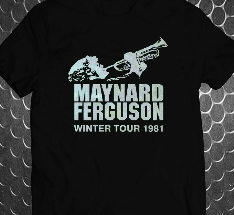 Maynard Ferguson winter tour black T-shirt short sleeve All sizes TA4895