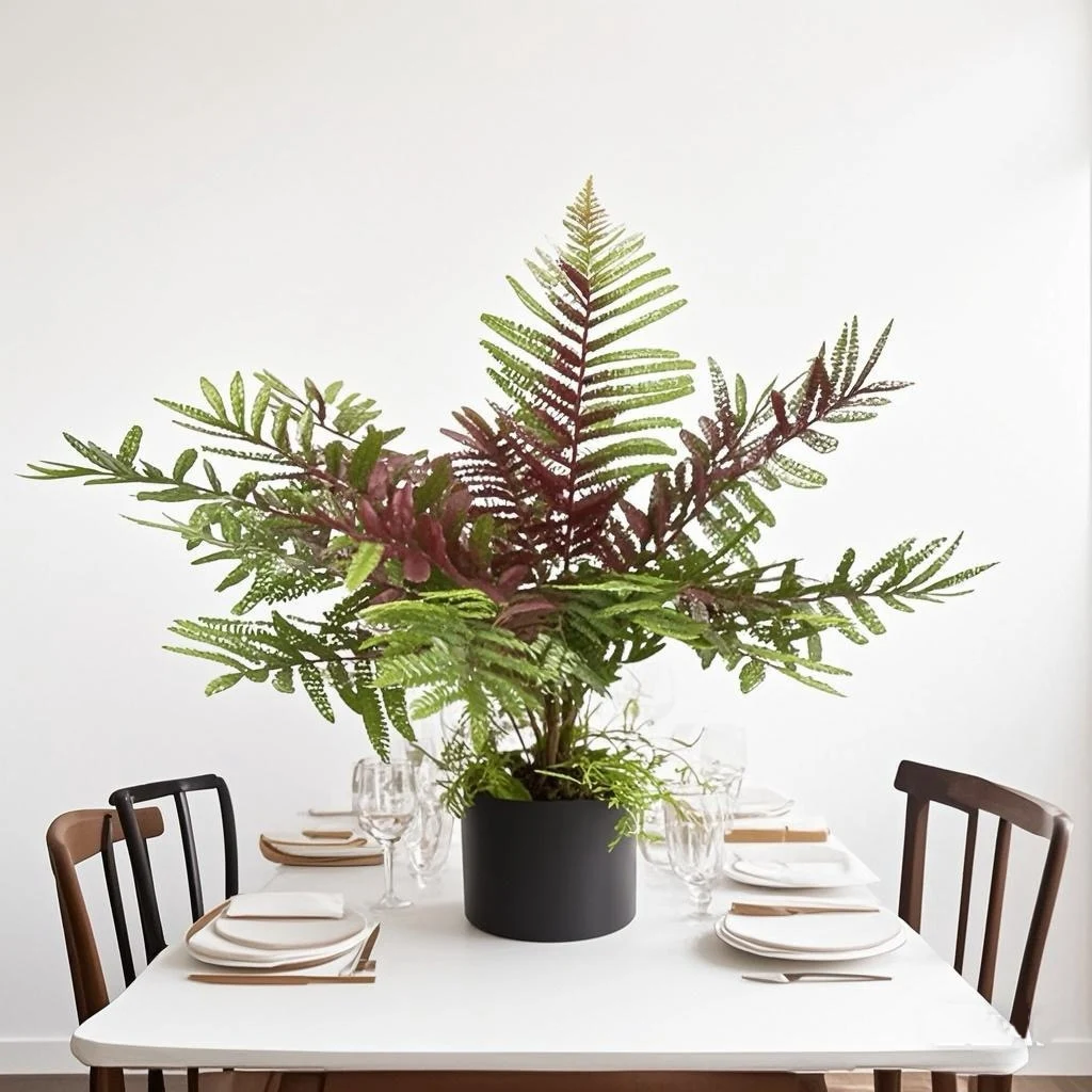 

59cm Large Artificial Palm Tree Tropical Fake Fern Leafs Silk Persian Leaves Wall Hanging Plants For Home Garden Party Decor