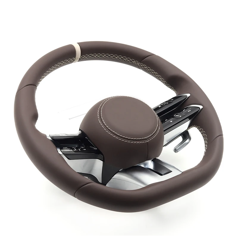 Upgrade Brown Steering Wheel Full Set for Mercedes Benz AMG C280 W204 W205W212 W222 C63C43 W221 GLE 400d cls glc gle gls gla cla