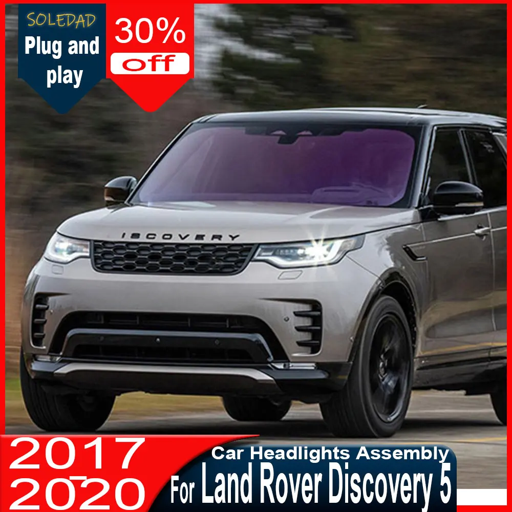 

Car LED HeadLamp for Land Rover Discovery 5 LED Headlight 2017-2020 LR5 Headlights DRL Turn Signal High Beam Angel Eye Projector