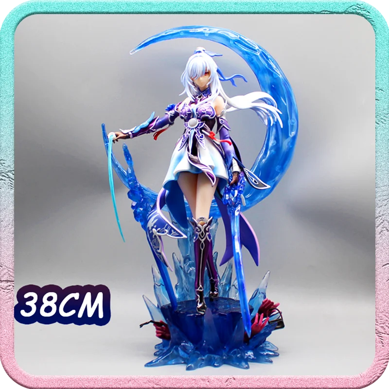 

38cm Hongkai Starrail Peripheral Figurines Gk Jingliu Large Figurines Statue Model Game Anime Peripheral Pvc Desktop Ornaments