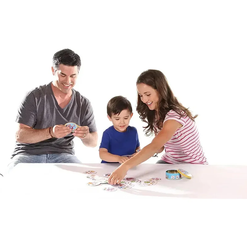 Classic Matching Board Game, Portable Card Game in a Tin Box, Educational Vocabulary Learning Toy for Children Aged 6 and Above, a Great Item for Family Gatherings, Party Entertainment, Holiday Gifts, and Game Presents view 6