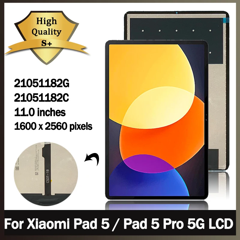 

11.0'' New For Xiaomi Pad 5 Mi Pad5 Pro LCD Touch Panel Digitizer For Xiaomi Mi Pad 5 Pad 5Pro 5G 21051182G M2105K81AC Display