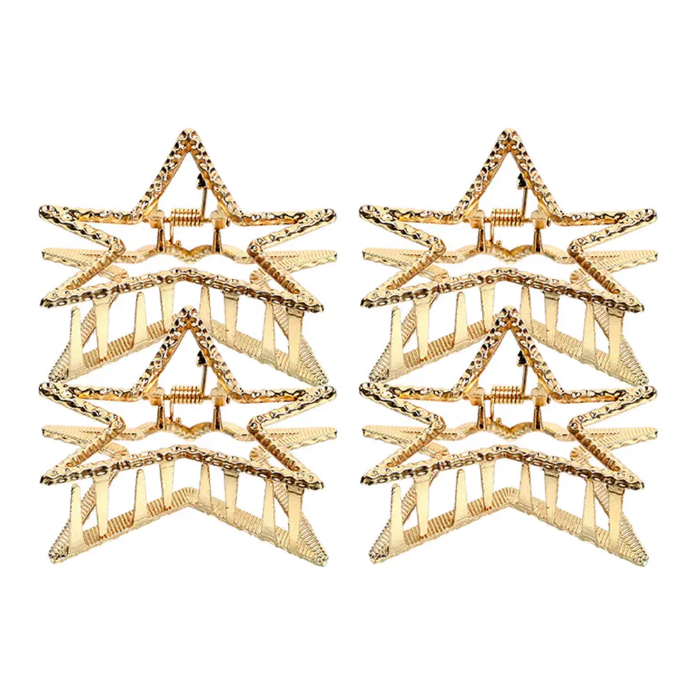 

Набор из 4 маленьких декоративных заколок-крабиков для волос для женщин, с надежной фиксацией, для повседневного использования и вечеринок