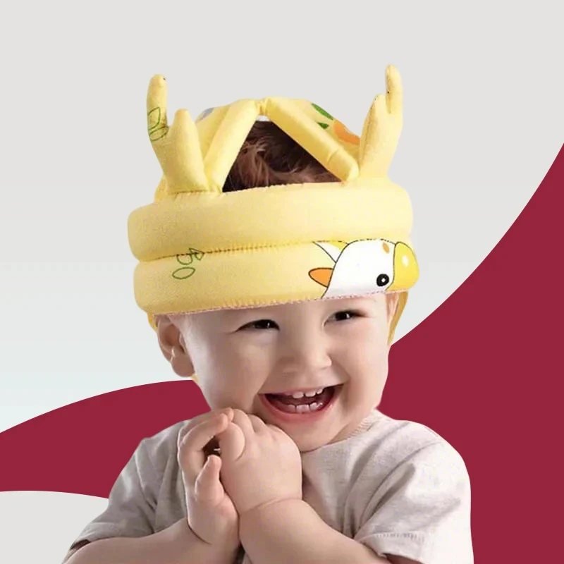 

Baby Safety Helmet Head Protection Headgear Toddler Anti-fall Pad Adjustable Children Learn To Walk Crash Cap Anti loss chain