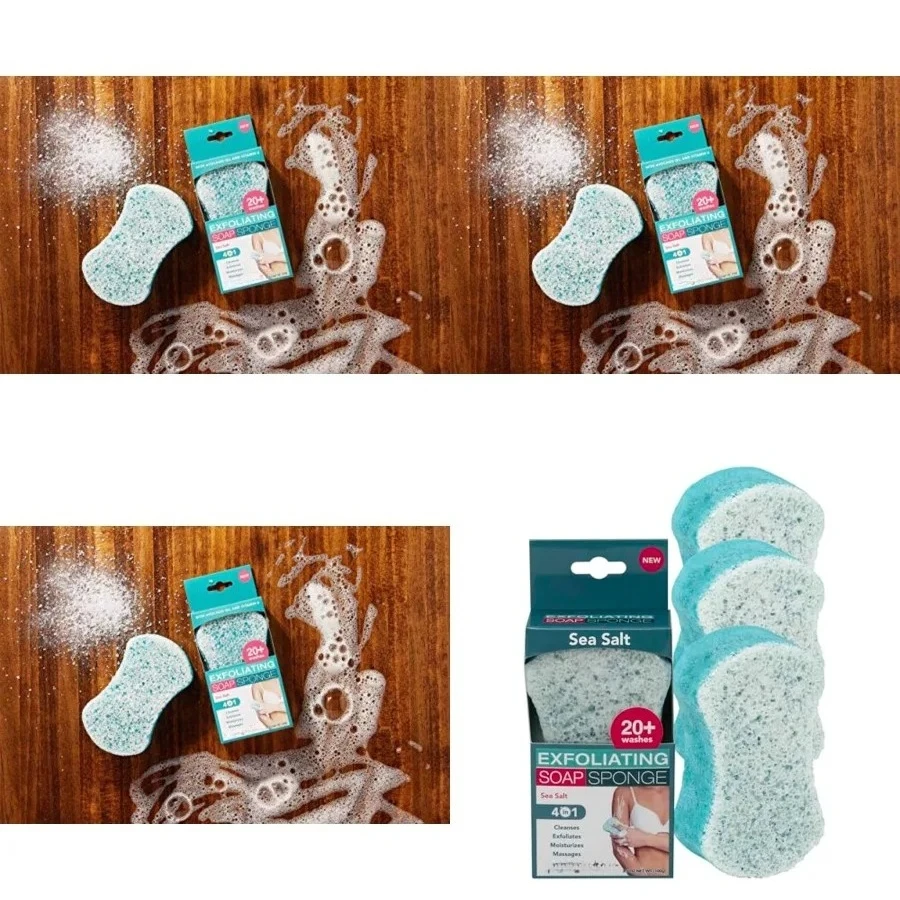 

Body Wash in a 20+ Wash Sponge, Sea Salt, 3 Count