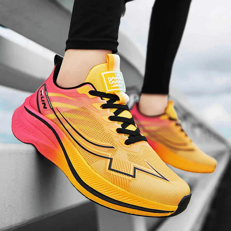 

Men Breathable Marathon Big Size Sneakers Ultra Light Mesh Comfortable Trendy Casual Tennis Shoes