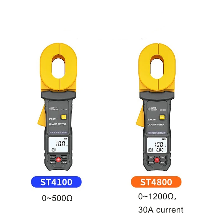 Smart Sensor ST4100 ST4800 500 ohms 1200 ohms 30A Clamp-on ground resistance testers earth resistance meter