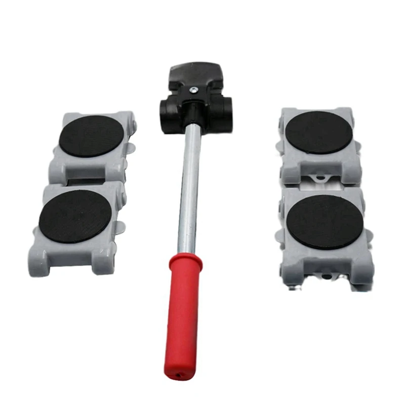 GTBL 8X Heavy Duty Furniture Lifter Transport Mover Slides Wheel Furniture Mover Tool Set Wheel Roller Bar Moving Hand Tools