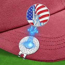 Golf Ball Marker Cap Clips Statue of Liberty Sport Baseball Hat Metal Magnetic Clips Accessories Gift Clothing Golf Supplies