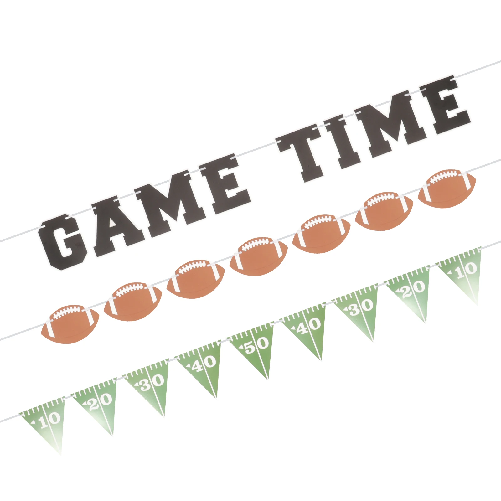 

Football Birthday Party Decoration Set 3Pcs Bunting Banner Garlands for Sports Theme Celebration