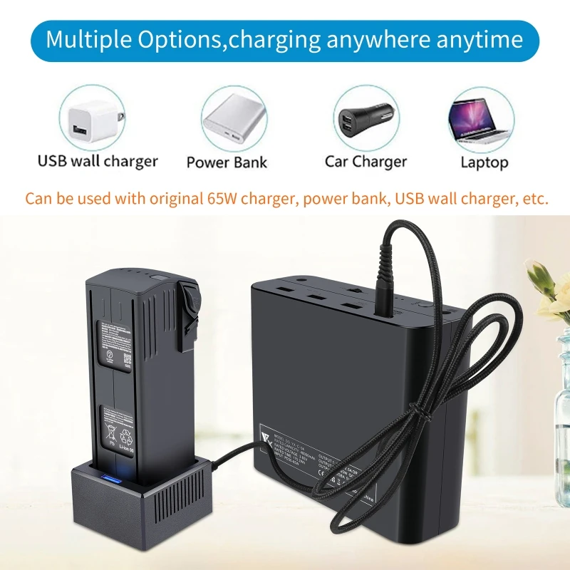 Cargador de batería inteligente para Dron DJI Mavic 3, concentrador de carga de batería, adaptador USB único inteligente, envío directo