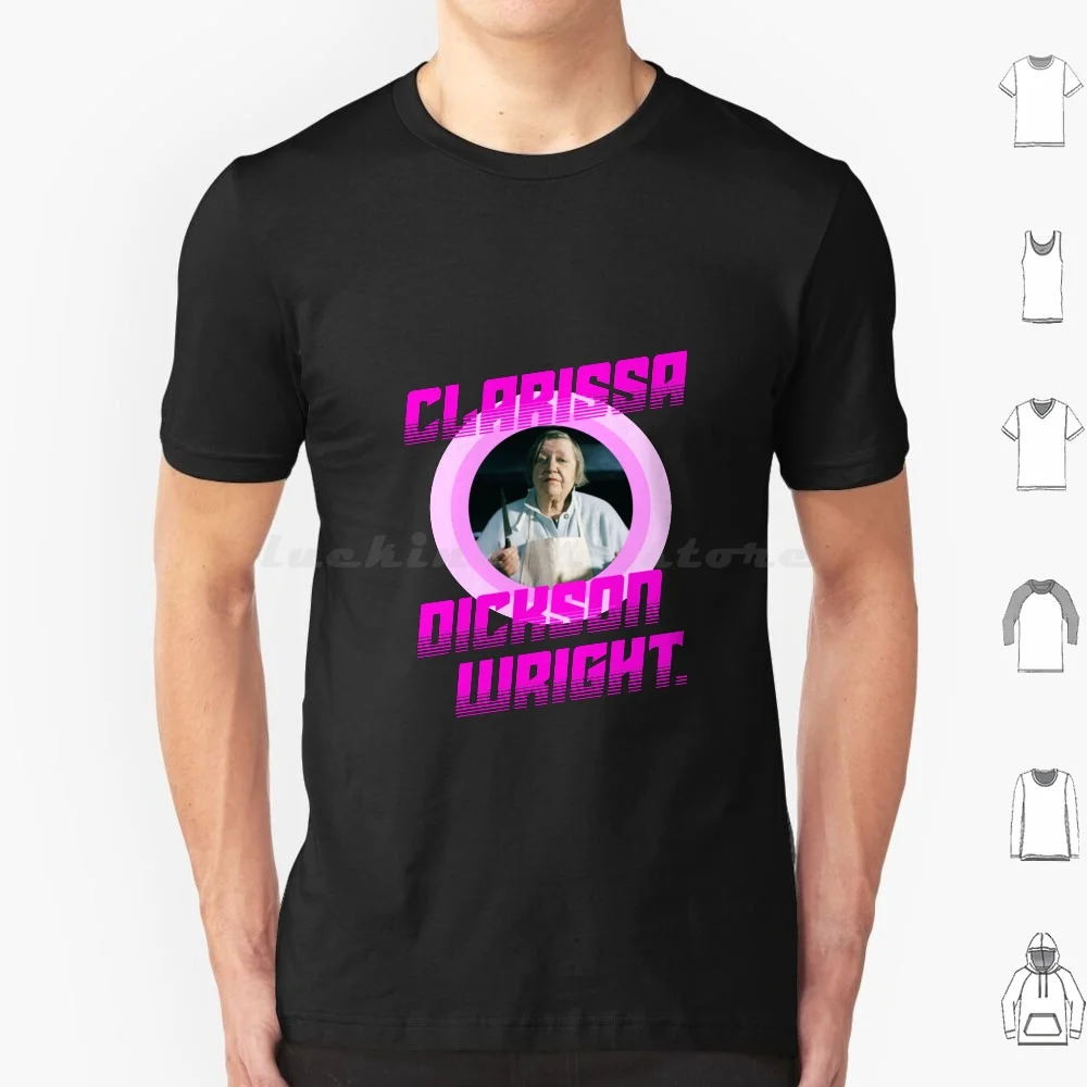 Clarissa Dickson Wright-With Picture T Shirt Cotton Men Women DIY Print Clarissa Dickson Wright Jennifer Paterson Two Fat