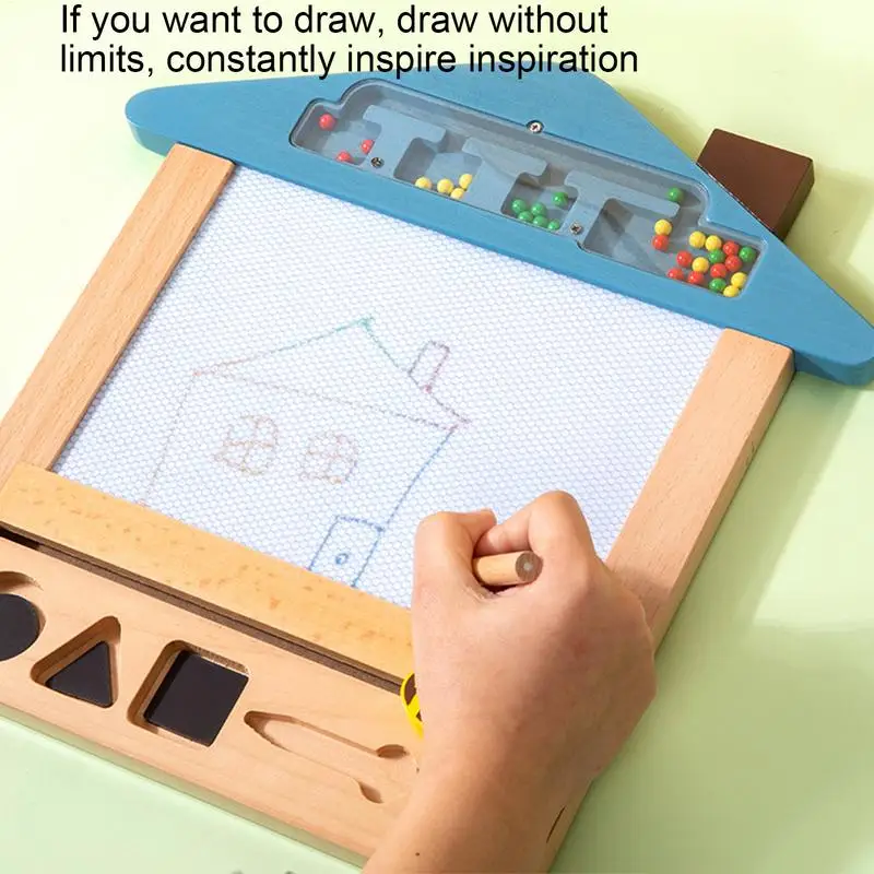 Pequeno colorido prancheta magnética família interativa cedo educacional e aprendizagem brinquedo natal aniversário