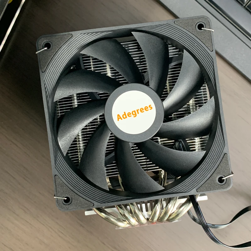 6 tubos de calor CPU enfriador de aire 4PIN PWM TDP 200W radiador de CPU para LGA1700 1200 115X 1151 1155 X99 X79 AMD AM4 AM5 ventilador de refrigeración