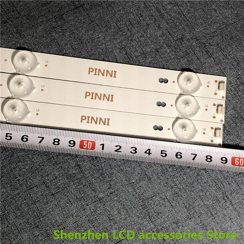 สําหรับ MG-32D2806V2C3B59018M-YY BG32A100 590 มม.6V 6LED 32 นิ้วใช้อลูมิเนียม 100% ใหม่ LCD TV Backlight บาร์