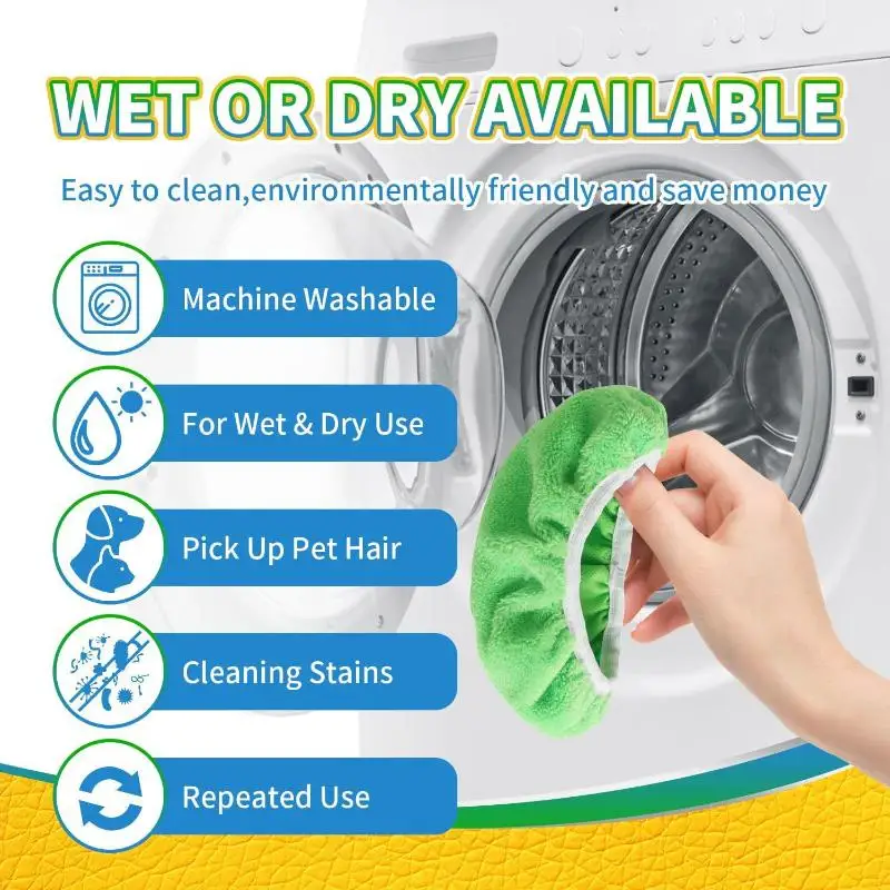 4 Stück Wiederverwendbare Wischmop-Pads aus ultrafeiner Faser mit hoher Wasseraufnahmefähigkeit, keine Rückstände, für die tägliche Pflege von Marmorböden. – Detail 5