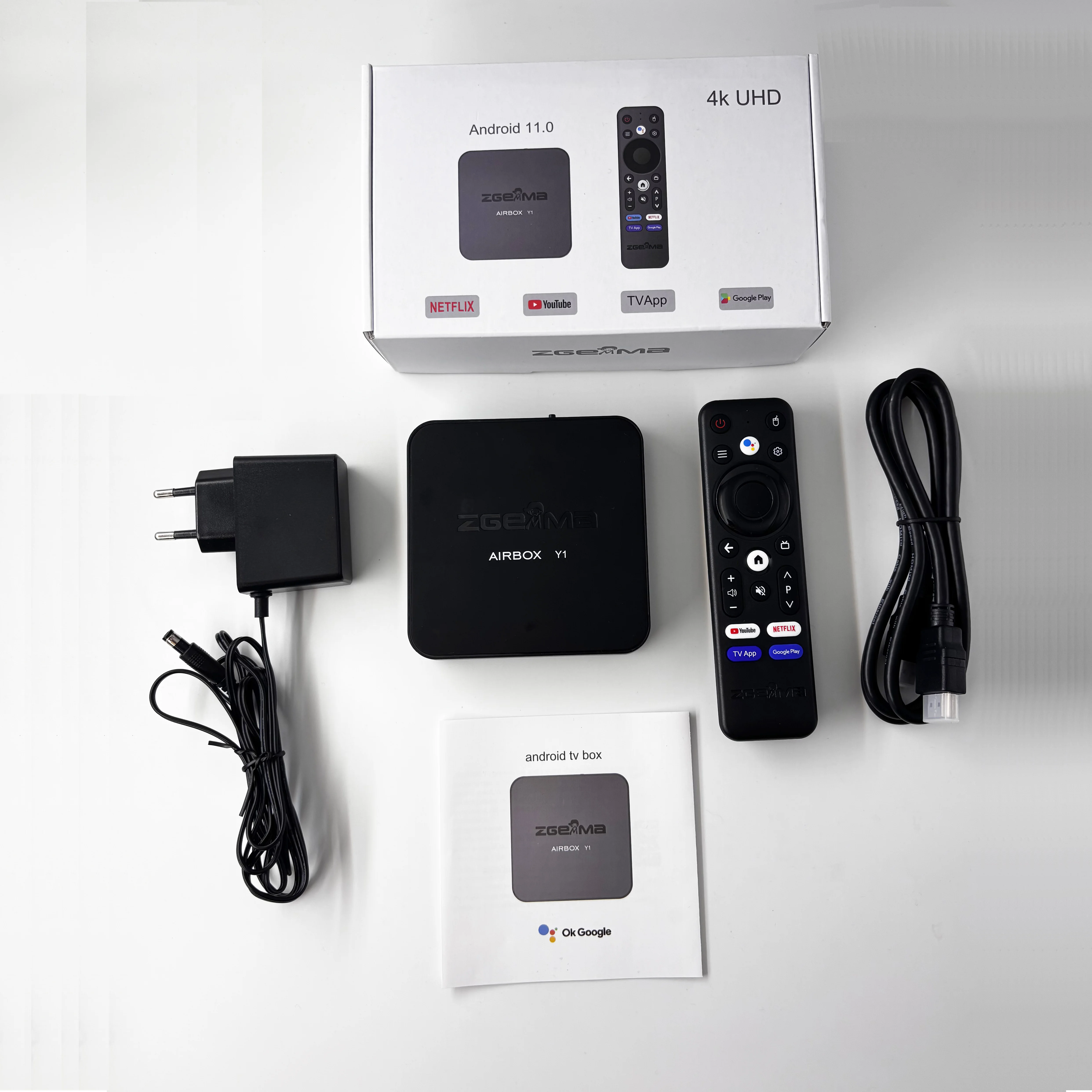 [أصلي] أحدث ZGEMMA airbox y1 Box super Android Smart TV box 2G16GB الإصدار العالمي مشغل وسائط البث 4K UHD الأكثر شعبية