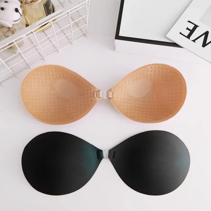 1/2pcs Women Round Chest Stickers Lift Up Nude Bra Self Adhesive Bra Invisible Cover Bra Silicone Pad Sexy Strapless Breast